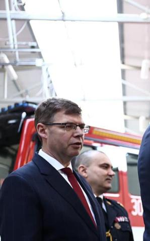 Spotkanie wiceministra Błażeja Pobożego ze strażakami z województwa warmińsko-mazurskiego