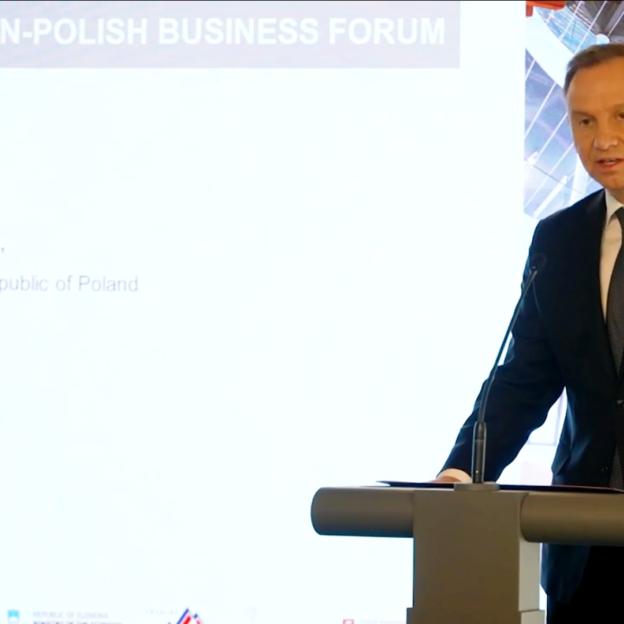 [VIDEO] Prezydent Andrzej Duda o ceberbezpieczeństwie na polsko–słoweńskim forum biznesowym w Słowenii