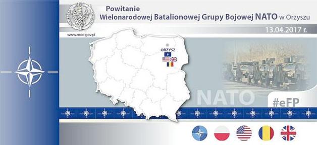Powitanie Batalionowej Grupy Bojowej NATO 