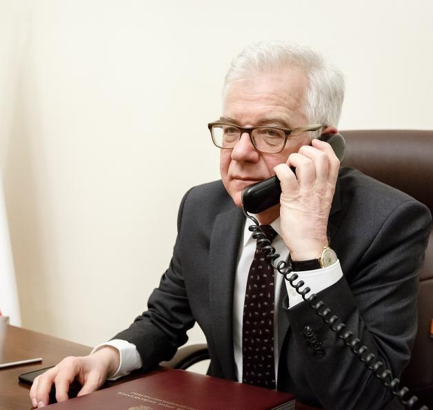 Rozmowa ministra Jacka Czaputowicza z ministrem spraw zagranicznych Niemiec Sigmarem Gabrielem