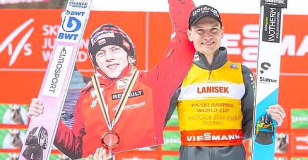 Finał w Planicy:Dawid Kubacki i Anže Lanišek na podium! Niezwykły gest Słoweńca!