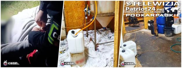 [VIDEO] Połączone siły pozwoliły zlikwidować kolejną fabrykę narkotyków. Zabezpieczono 204 kilogramy klefedronu