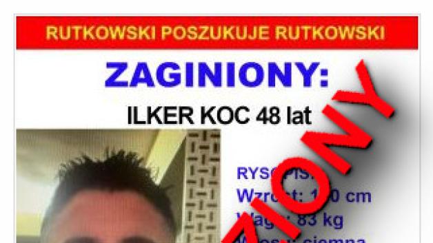 Kolejny sukces Biura Rutkowski. Zaginiony Ilker Koc został odnaleziony